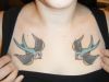 birds tattoos on chest